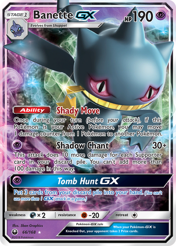 Banette GX (66/168) [Sun & Moon: Celestial Storm] - Duel Kingdom