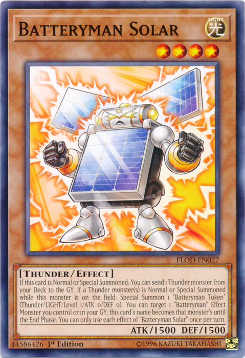 Batteryman Solar [FLOD-EN027] Common - Duel Kingdom