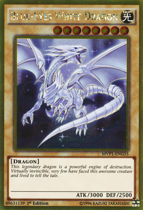 Blue-Eyes White Dragon [MVP1-ENG55] Gold Rare - Duel Kingdom