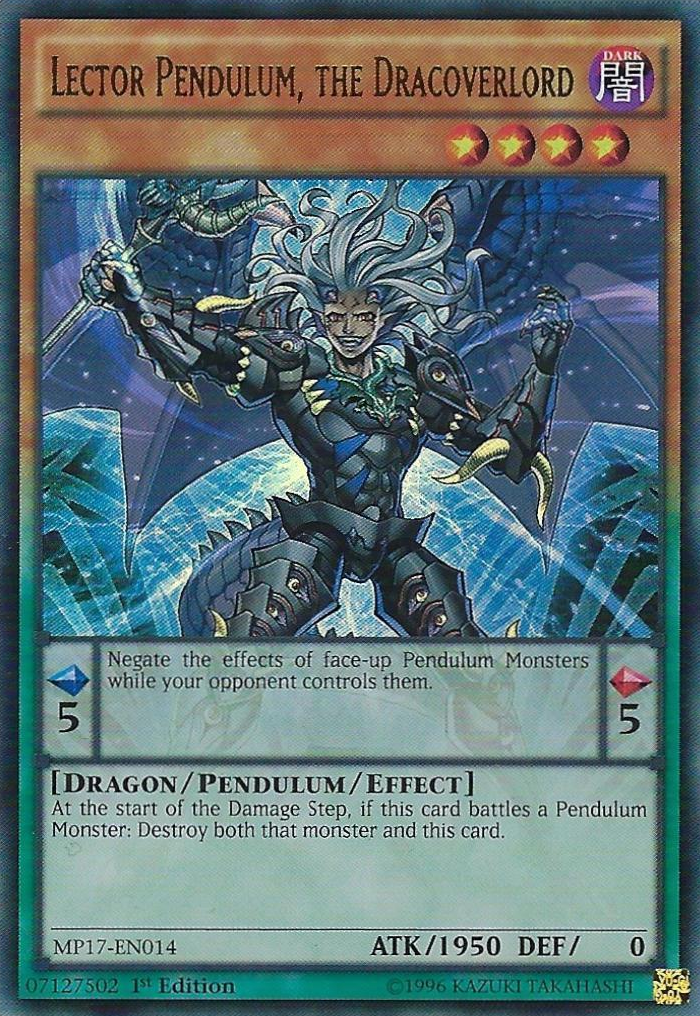 Lector Pendulum, the Dracoverlord [MP17-EN014] Ultra Rare - Duel Kingdom