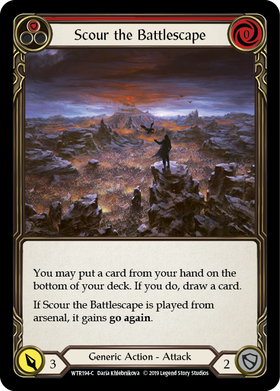 Scour the Battlescape (Red) [WTR194-C] Alpha Print Normal - Duel Kingdom