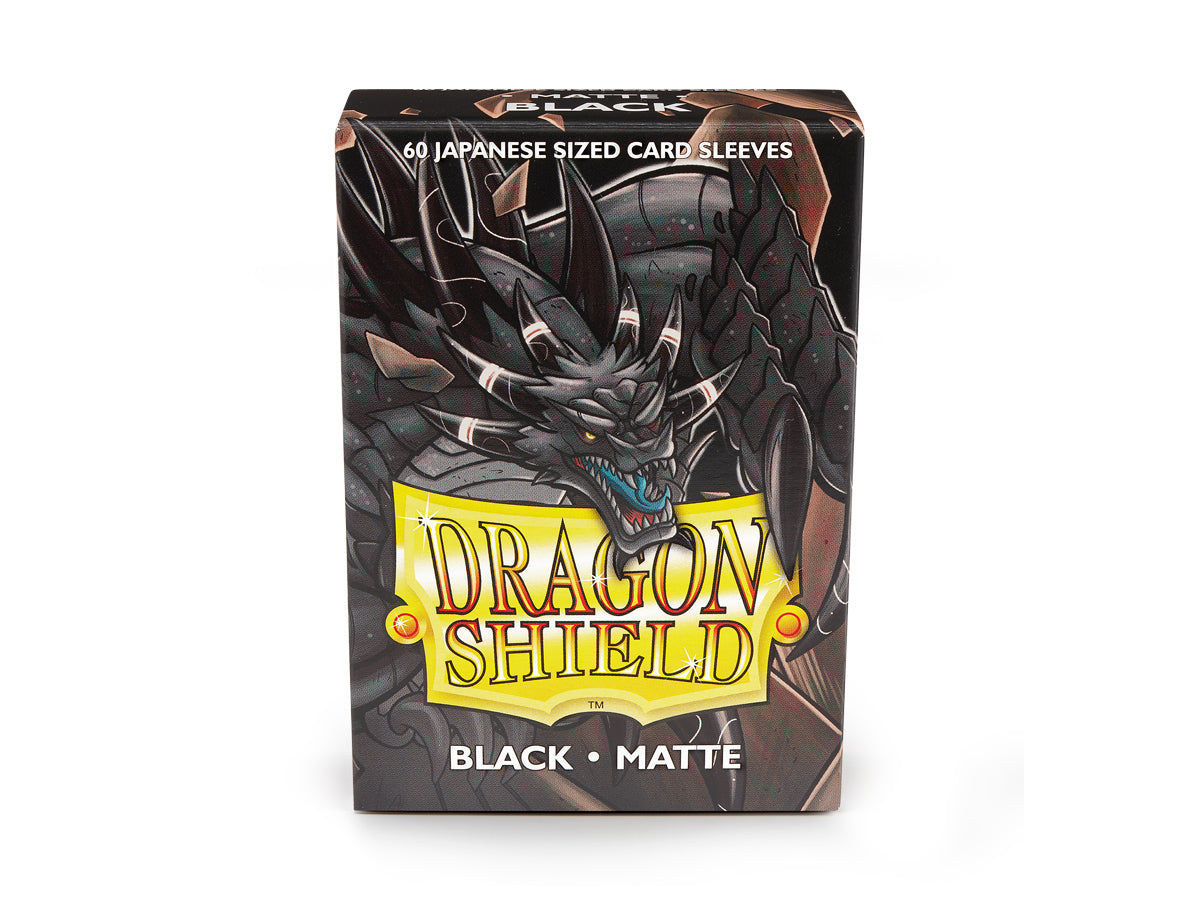 60ct Black Dragon Shield Matte Sleeves (Japanese Size) - Duel Kingdom