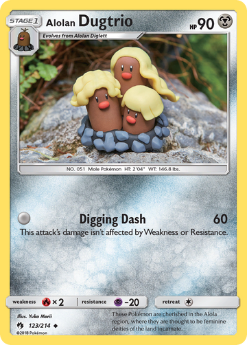 Alolan Dugtrio (123/214) [Sun & Moon: Lost Thunder] - Duel Kingdom