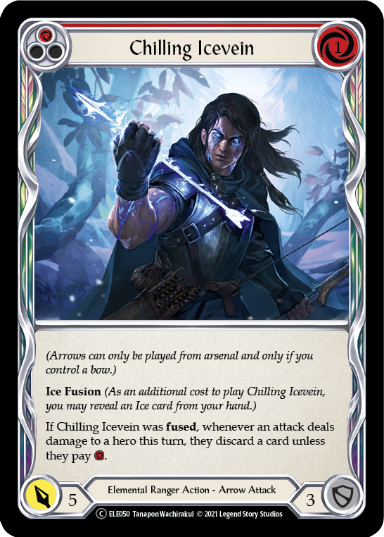 Chilling Icevein (Red) [U-ELE050] Unlimited Normal - Duel Kingdom