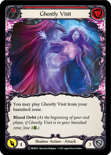 Ghostly Visit (Red) [U-MON203] Unlimited Normal - Duel Kingdom