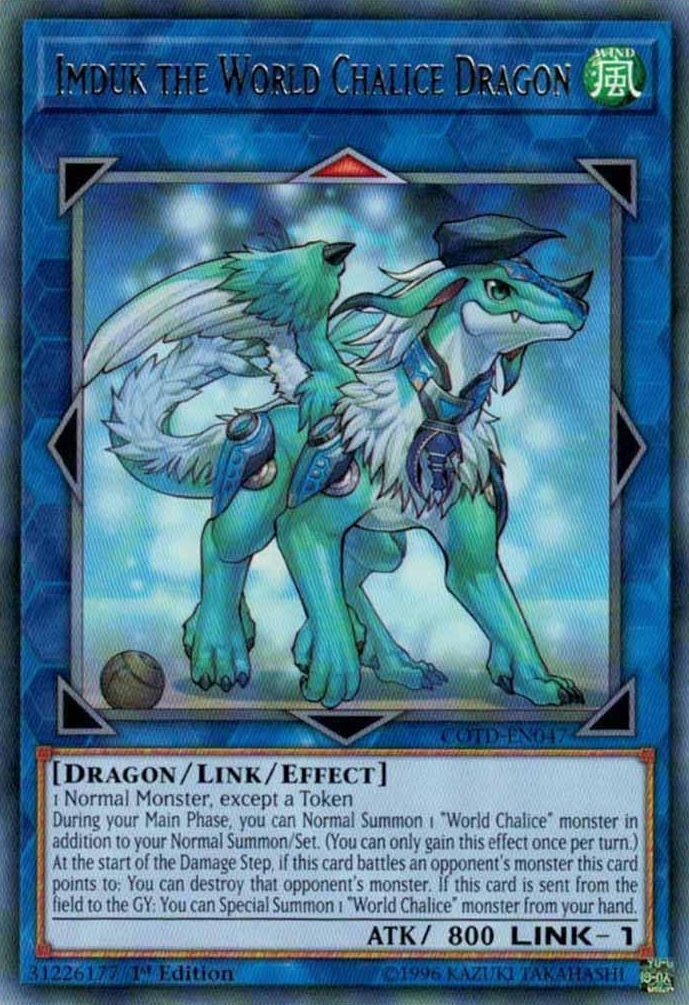 Imduk the World Chalice Dragon [COTD-EN047] Rare - Duel Kingdom