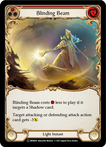 Blinding Beam (Red) (Rainbow Foil) [U-MON084-RF] Unlimited Rainbow Foil - Duel Kingdom