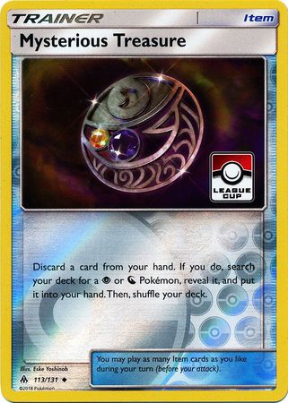 Mysterious Treasure (113a/131) (League Promo) [Sun & Moon: Forbidden Light] - Duel Kingdom