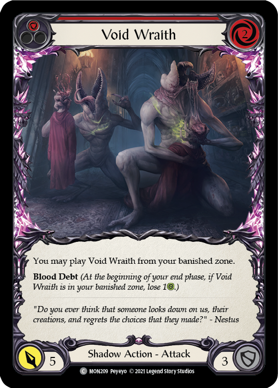 Void Wraith (Red) [MON209] 1st Edition Normal - Duel Kingdom
