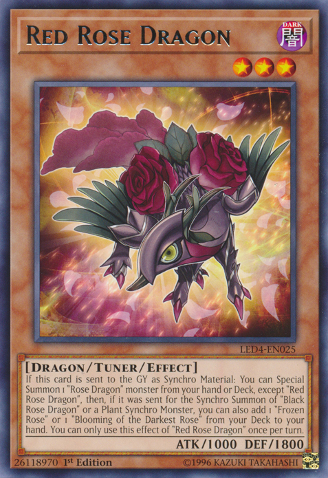 Red Rose Dragon [LED4-EN025] Rare - Duel Kingdom