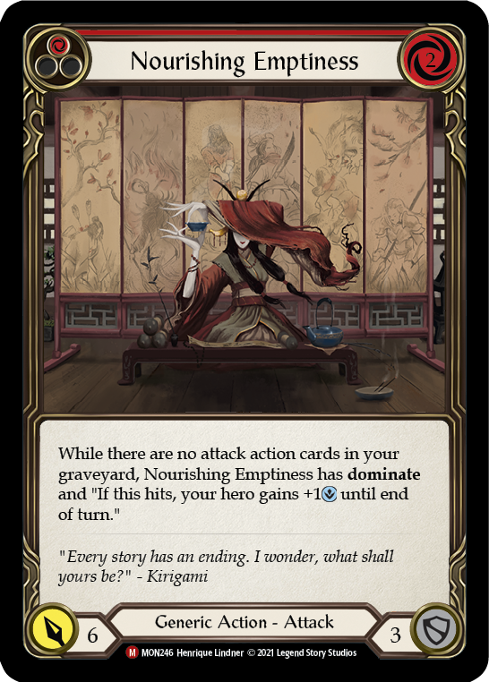Nourishing Emptiness (Rainbow Foil) [MON246-RF] 1st Edition Rainbow Foil - Duel Kingdom