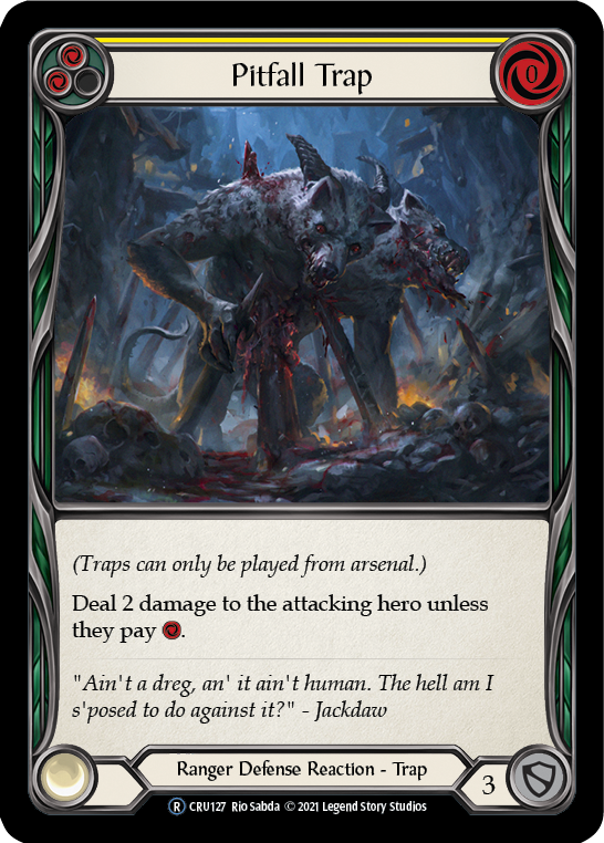 Pitfall Trap (Rainbow Foil) [CRU127-RF] Unlimited Rainbow Foil - Duel Kingdom