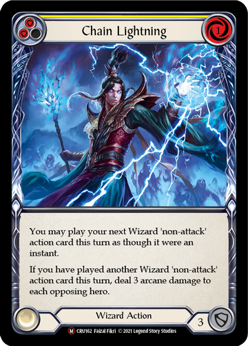 Chain Lightning (Rainbow Foil) [CRU162-RF] Unlimited Rainbow Foil - Duel Kingdom