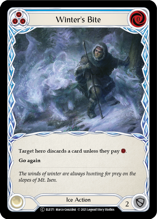 Winter's Bite (Blue) [U-ELE171] Unlimited Normal - Duel Kingdom