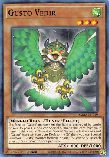 Gusto Vedir [DAMA-EN019] Common - Duel Kingdom