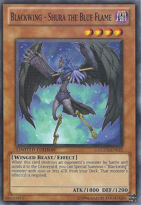 Blackwing - Shura the Blue Flame [GLD3-EN025] Common - Duel Kingdom