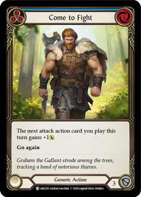 Come to Fight (Blue) [ARC205] Unlimited Rainbow Foil - Duel Kingdom