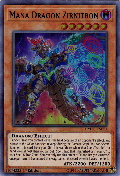 Mana Dragon Zirnitron [CYHO-EN021] Super Rare - Duel Kingdom