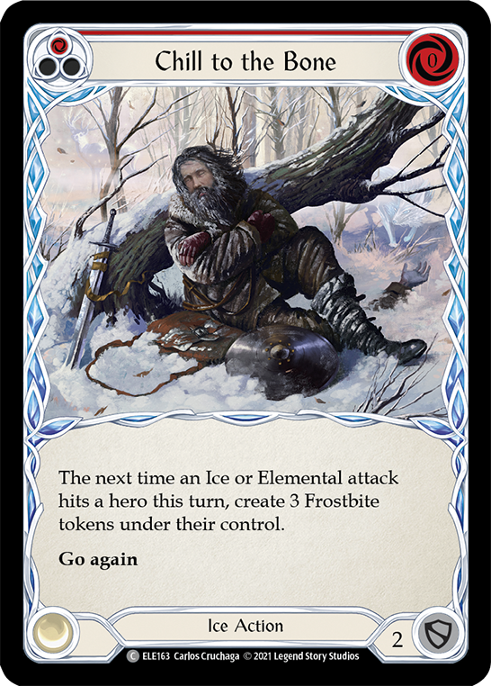 Chill to the Bone (Red) [ELE163] 1st Edition Normal - Duel Kingdom