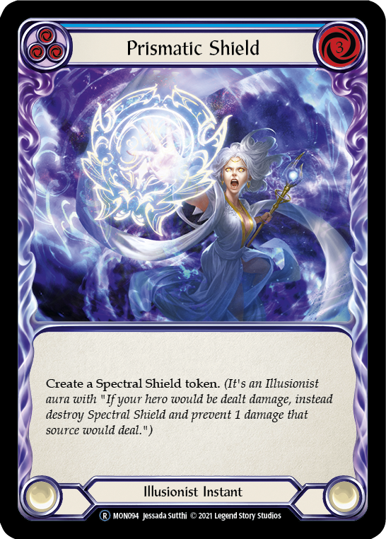 Prismatic Shield (Blue) [U-MON094] Unlimited Normal - Duel Kingdom