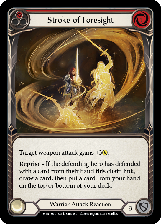 Stroke of Foresight (Red) [WTR138-C] Alpha Print Normal - Duel Kingdom