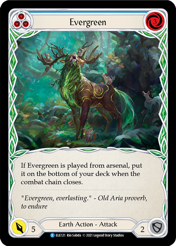 Evergreen (Blue) [ELE121] 1st Edition Normal - Duel Kingdom