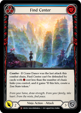 Find Center (Rainbow Foil) [CRU054-RF] Unlimited Rainbow Foil - Duel Kingdom