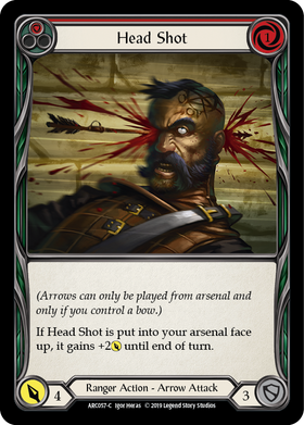 Head Shot (Red) [ARC057-C] 1st Edition Normal - Duel Kingdom