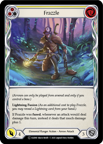 Frazzle (Yellow) [U-ELE060] Unlimited Rainbow Foil - Duel Kingdom