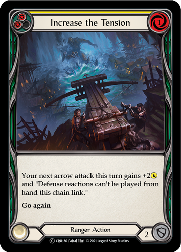 Increase the Tension (Yellow) (Rainbow Foil) [CRU136-RF] Unlimited Rainbow Foil - Duel Kingdom