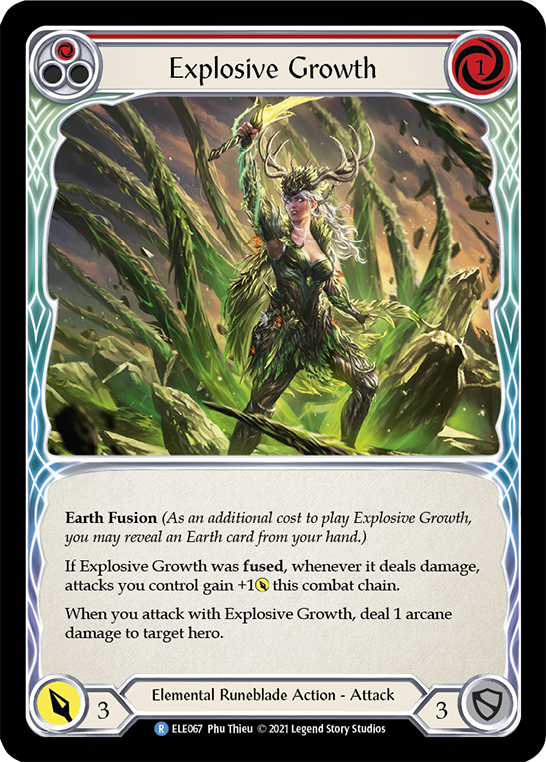 Explosive Growth (Red) [ELE067] 1st Edition Normal - Duel Kingdom