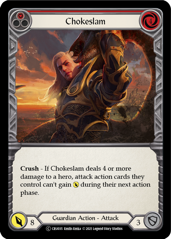 Chokeslam (Red) [CRU035] Unlimited Normal - Duel Kingdom