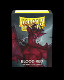 100ct Blood Red Dragon Shield Matte Sleeves-4