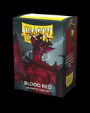 100ct Blood Red Dragon Shield Matte Sleeves-3