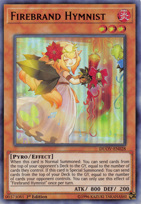 Firebrand Hymnist [DUOV-EN028] Ultra Rare