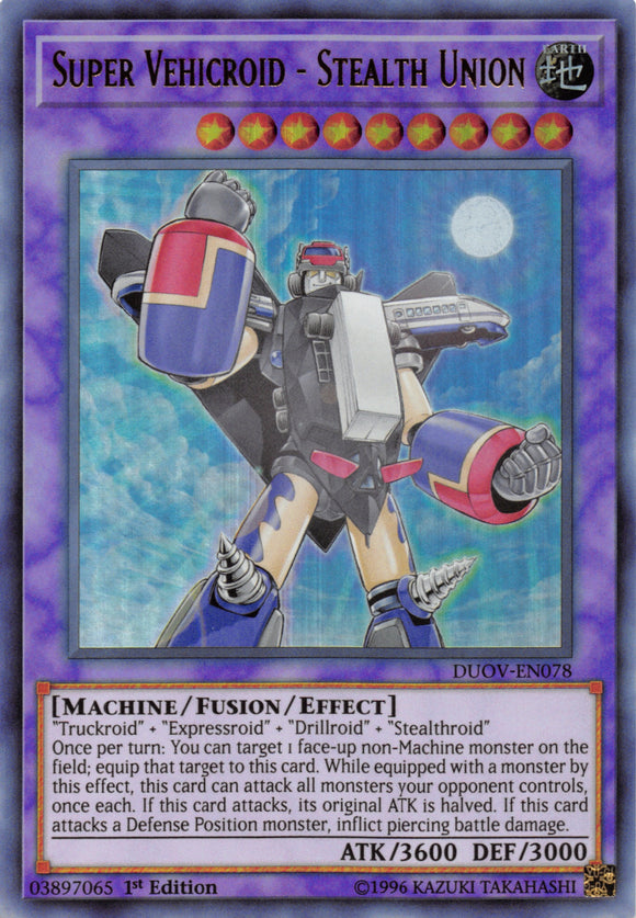 Super Vehicroid - Stealth Union [DUOV-EN078] Ultra Rare