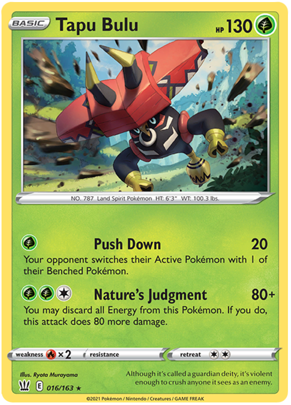 Tapu Bulu (016/163) [Sword & Shield: Battle Styles] - Duel Kingdom