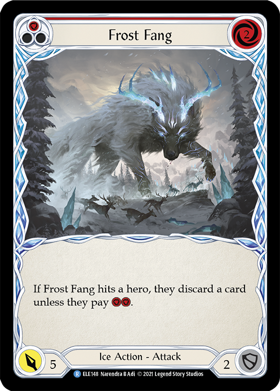 Frost Fang (Red) [ELE148] 1st Edition Normal - Duel Kingdom