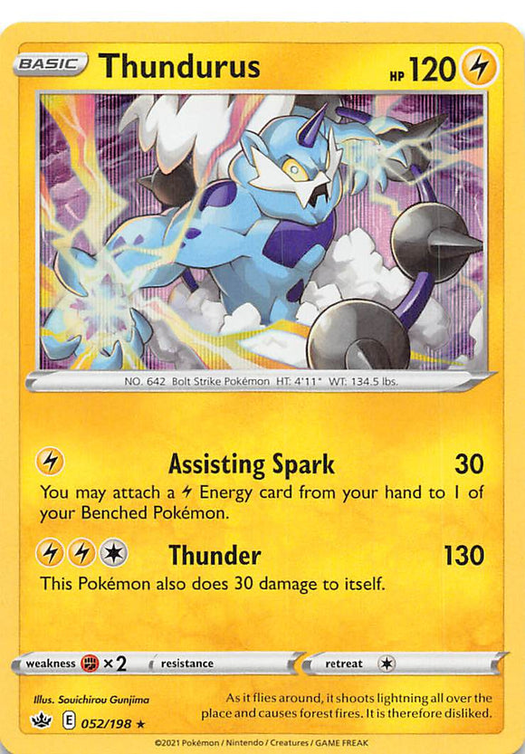 Thundurus (052/198) [Sword & Shield: Chilling Reign] - Duel Kingdom