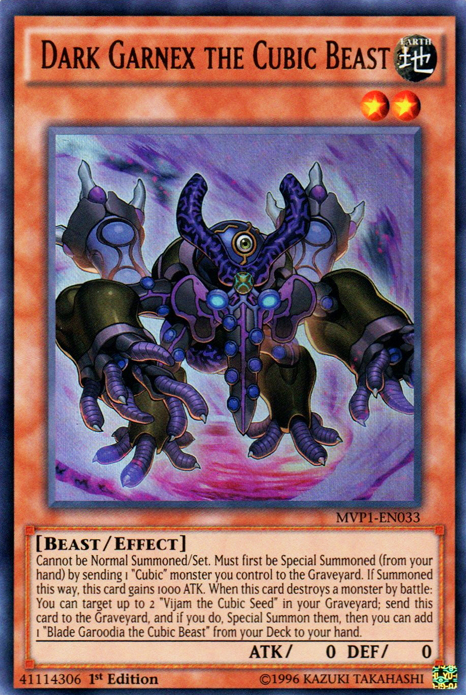 Dark Garnex the Cubic Beast [MVP1-EN033] Ultra Rare - Duel Kingdom