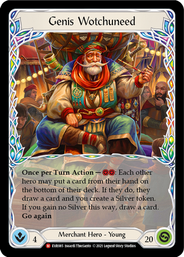 Genis Wotchuneed [EVR085] 1st Edition Normal - Duel Kingdom