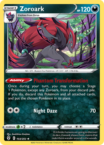 Zoroark (103/203) [Sword & Shield: Evolving Skies] - Duel Kingdom