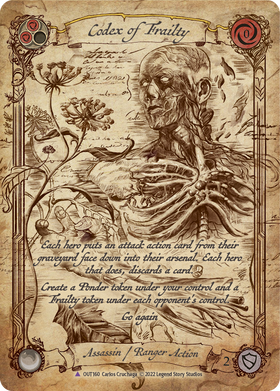 Codex of Frailty [OUT160] (Outsiders)  Cold Foil
