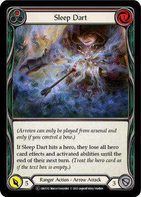 Sleep Dart (Red) (Rainbow Foil) [CRU132-RF] Unlimited Rainbow Foil - Duel Kingdom