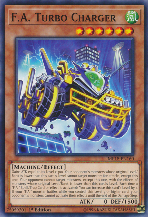 F.A. Turbo Charger [MP18-EN160] Common - Duel Kingdom