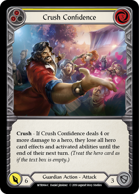 Crush Confidence (Yellow) [WTR064-C] Alpha Print Normal - Duel Kingdom