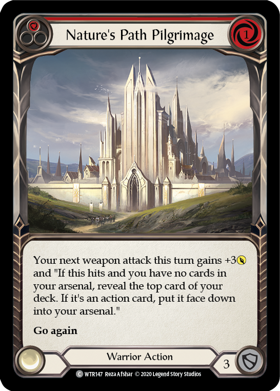 Nature's Path Pilgrimage (Red) [WTR147] Unlimited Rainbow Foil - Duel Kingdom