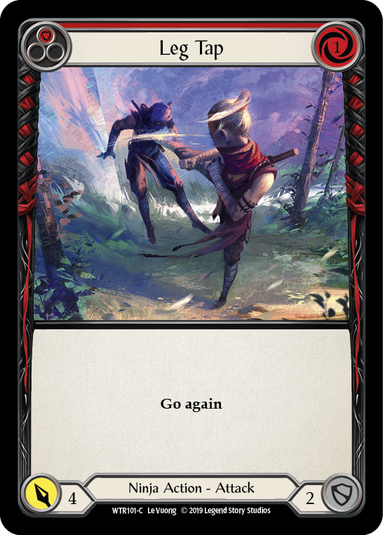 Leg Tap (Red) [WTR101-C] Alpha Print Rainbow Foil - Duel Kingdom