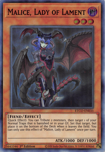Malice, Lady of Lament [ETCO-EN035] Super Rare