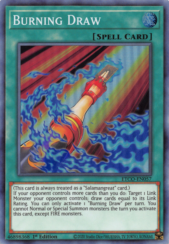 Burning Draw [ETCO-EN057] Super Rare